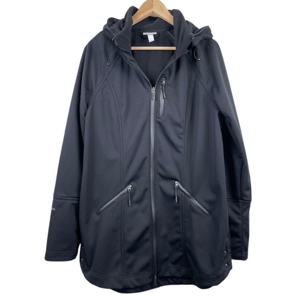 Aero-Zella Black (XL) Hooded Soft Shell Training Jacket